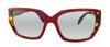 Prada 0PR 15XS 07C3M1 Red Rectangle Sunglasses