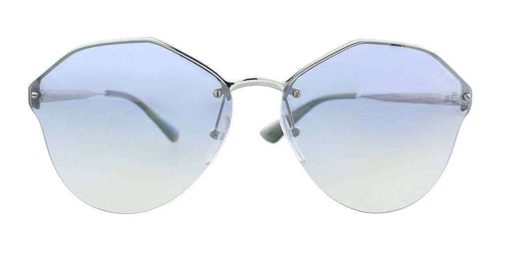 Prada 0PR 64TS 1BC5R0 Cat Walk Silver Cateye  Sunglasses