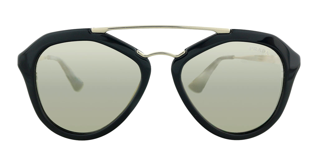 Prada 0PR 12QS 1AB1C0 Black Aviator Sunglasses