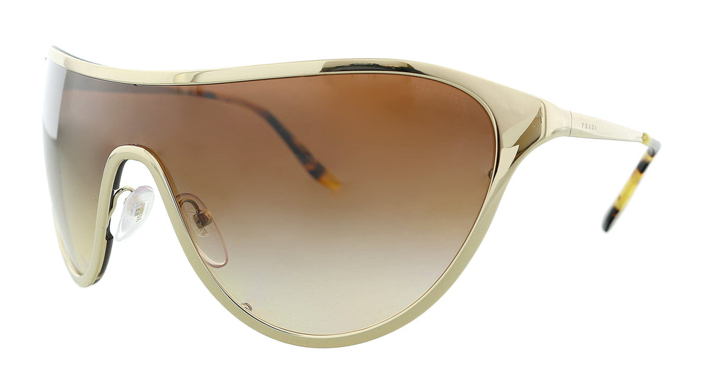 Prada  Pale Gold Shield Sunglasses