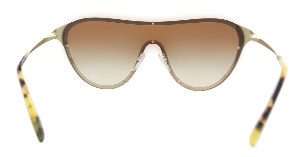Prada 0PR 72VS ZVN6S1 Pale Gold Shield Sunglasses