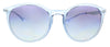Emporio Armani 0EA4148 584419 Shiny Transparent Blue Phantos Round Sunglasses