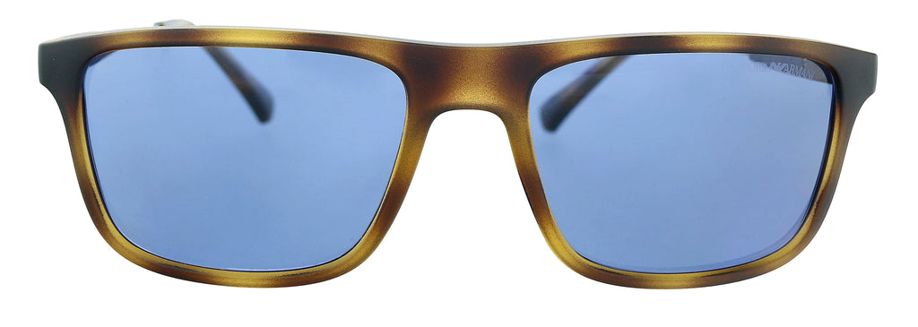 Emporio Armani 0EA4151 50892V Matte Havana Rectangle Sunglasses