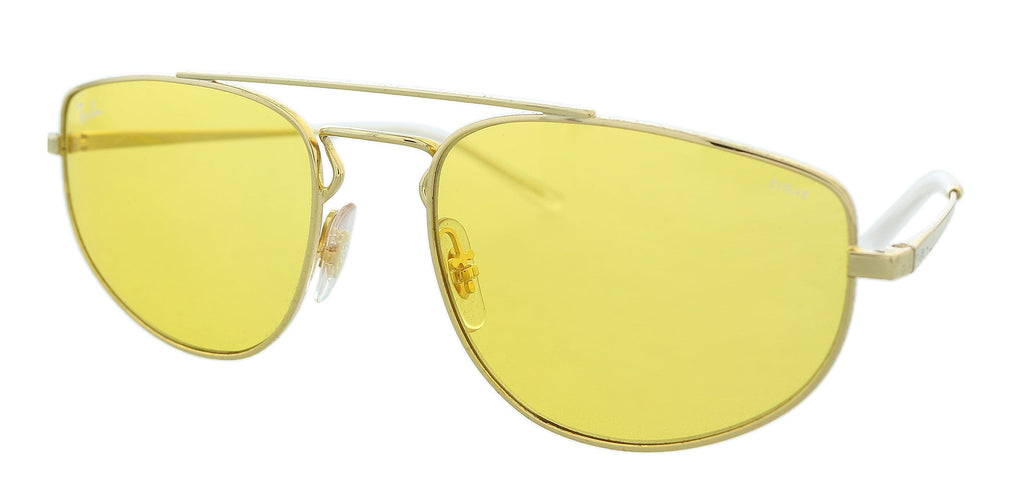 Ray-Ban   Shiny Gold Rectangle Sunglasses