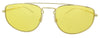 Ray-Ban 0RB3668 001/Q1  Shiny Gold Rectangle Sunglasses