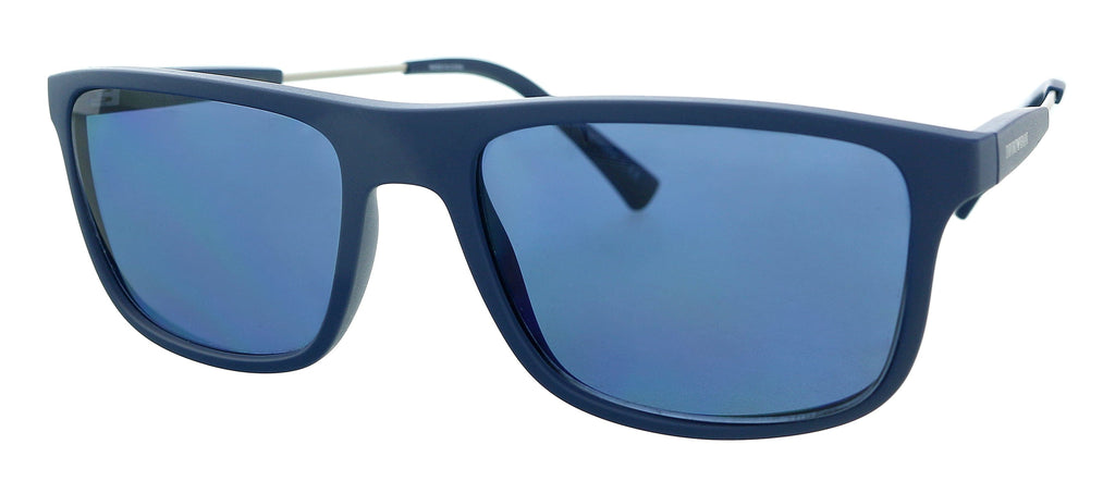 Emporio Armani  Matte Blue  Rectangle Sunglasses