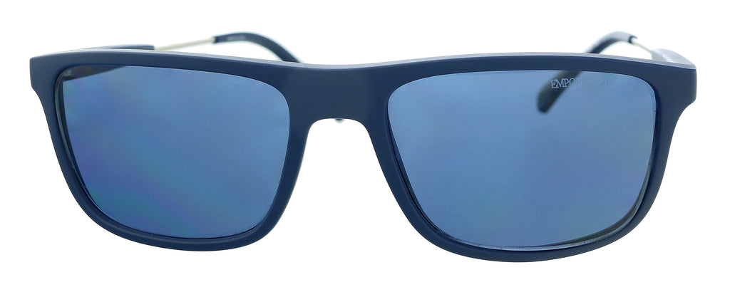 Emporio Armani 0EA4151 575480 Matte Blue  Rectangle Sunglasses