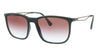 Emporio Armani  Black Pillow Square Sunglasses