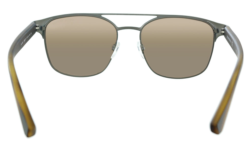 Emporio Armani 0EA2093 300373 Matte Gunmetal & Brown Square Sunglasses