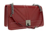 Pierre Cardin Burgundy  Leather Small Structured Shoulder Bag