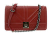 Pierre Cardin Burgundy  Leather Small Structured Shoulder Bag