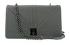 Pierre Cardin Grey Leather Medium Structured Shoulder Bag