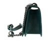 Pierre Cardin Teal Leather Large Structured Shoulder Bag