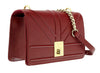 Pierre Cardin Burgundy  Leather Large Structured Shoulder Bag