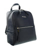 Pierre Cardin Navy Blue Leather Classic Medium Fashion Backpack