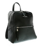 Pierre Cardin Black Leather Classic Medium Fashion Backpack