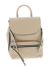 Pierre Cardin Beige Leather Small Fashion Backpack