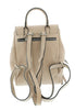 Pierre Cardin Beige Leather Small Fashion Backpack