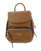 Pierre Cardin Brown Leather Small Fashion Backpack