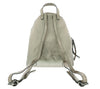 Pierre Cardin Silver Leather Medium Metallic Backpack