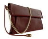 Pierre Cardin Burgundy  Leather Small Slouchy Fashion Clutch