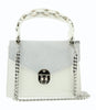 Pierre Cardin Small White Soft Pouch Crossbody Bag