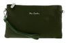 Pierre Cardin Military Leather Small Slouchy Fashion Pouch Clutch