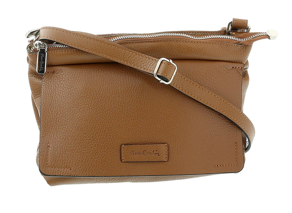 Pierre Cardin Brown Leather Medium Shoulder Bag
