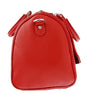 Pierre Cardin Red Leather Star Studded Medium Fashion Satchel Bag