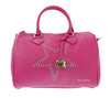 Pierre Cardin Fuxia Leather Star Studded Medium Fashion Satchel Bag