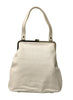 Pierre Cardin White Leather Medium Vintage Shoulder Bag