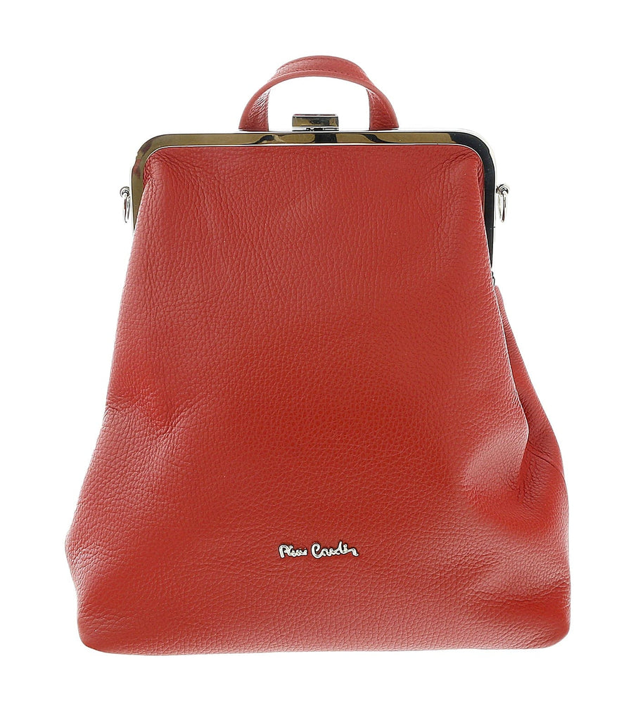 Pierre Cardin Red Leather Medium Vintage Shoulder Crossbody Bag
