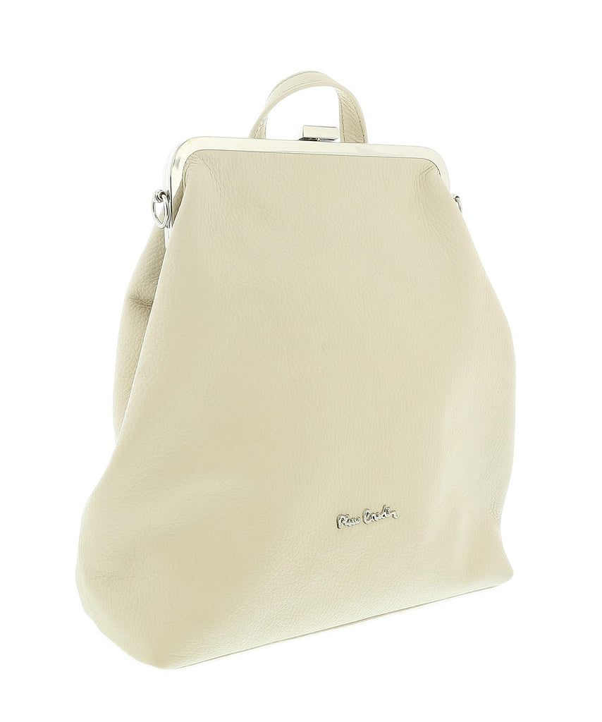 Pierre Cardin Cream Leather Medium Vintage Shoulder Crossbody Bag