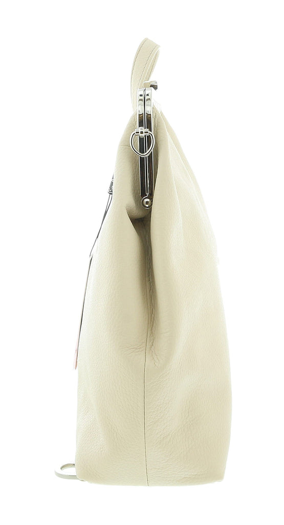 Pierre Cardin Cream Leather Medium Vintage Shoulder Crossbody Bag