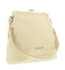 Pierre Cardin Cream Leather Small Vintage Shoulder Crossbody Bag