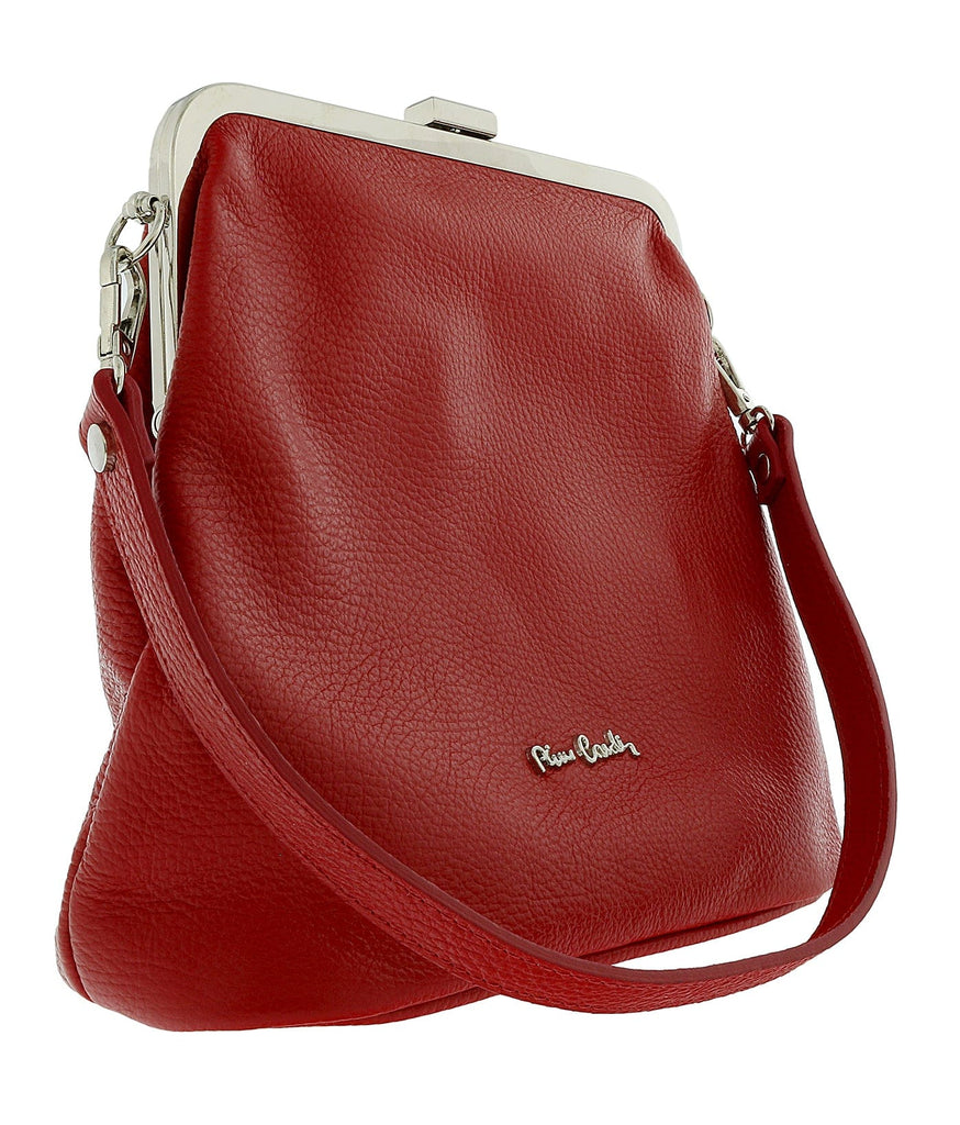 Pierre Cardin Red Leather Small Vintage Shoulder Crossbody Bag