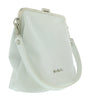 Pierre Cardin White Leather Small Vintage Shoulder Crossbody Bag