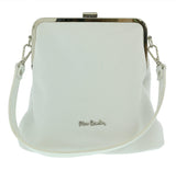 Pierre Cardin White Leather Small Vintage Shoulder Crossbody Bag