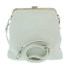 Pierre Cardin White Leather Small Vintage Shoulder Crossbody Bag