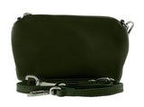 Pierre Cardin Military Green Leather Soft Pouch Crossbody Bag