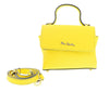 Pierre Cardin Yellow Leather Small Soft Square Crossbody Bag