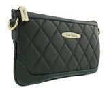 Pierre Cardin ;ight Grey Leather Quilted Crossbody Bag