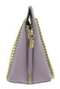 Pierre Cardin Lilac Leather Curved Structured Chain Crossbody Bag