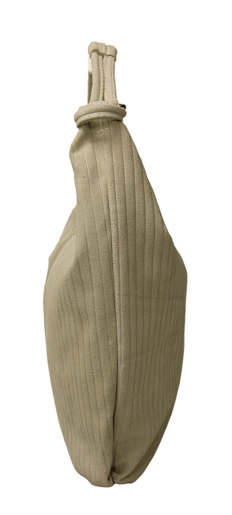 Pierre Cardin Beige Leather Large Hobo Relaxed Suede Shoulder Bag