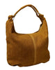 Pierre Cardin Brown Leather Large Hobo Relaxed Suede Shoulder Bag