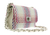 Pierre Cardin Pink Tweed Cotton Small Shoulder Bag