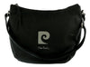 Pierre Cardin Black Leather Half Moon Relaxed Shoulder Bag