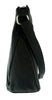 Pierre Cardin Black Leather Half Moon Relaxed Shoulder Bag