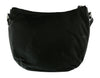 Pierre Cardin Black Leather Half Moon Relaxed Shoulder Bag