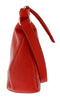 Pierre Cardin Red Leather Half Moon Relaxed Shoulder Bag